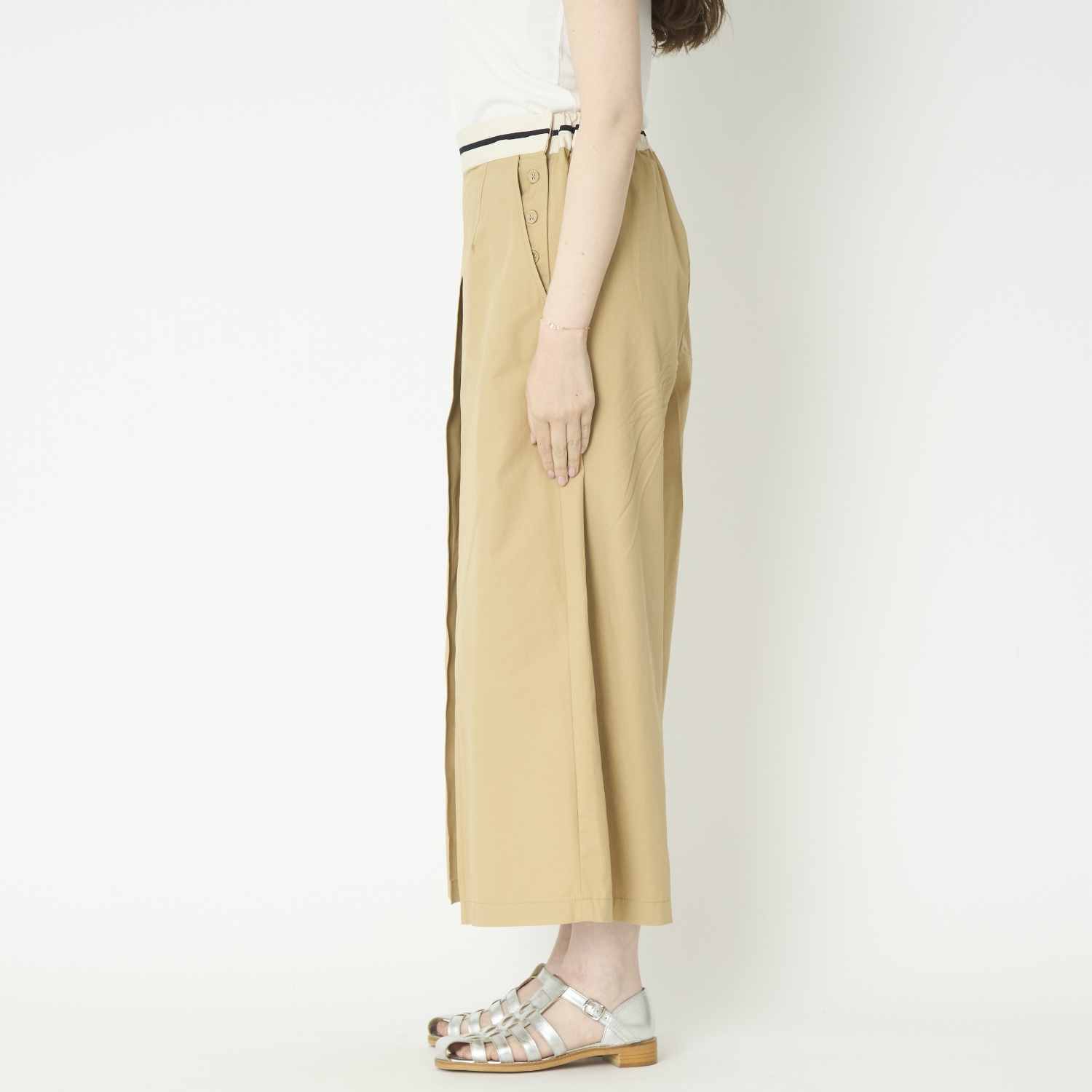 TUTIE./コットンセルロースタックパンツ